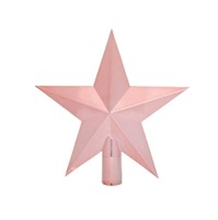 Estrella Para La Punta Del Árbol Rosado Gold 20 Cm